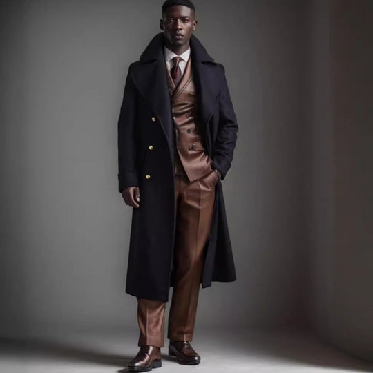 Herren eleganter und stilvoller Dufflecoat mit modernen Akzenten Heidi-Mode