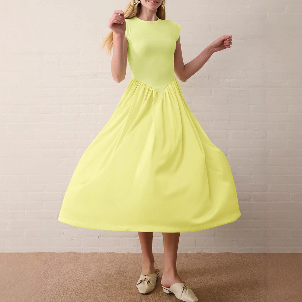 Damen Kleid mit eleganter, asymmetrischer Silhouette Heidi-Mode