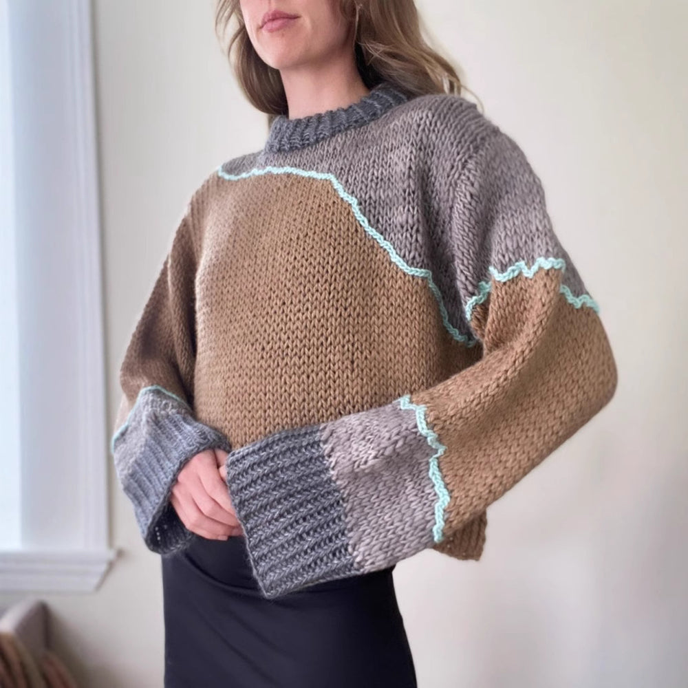 Damen Grobstrickpullover Heidi-Mode