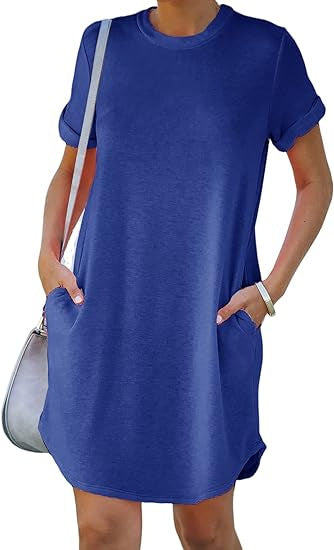 Damen Casual Kleid mit praktischen Taschen Heidi-Mode