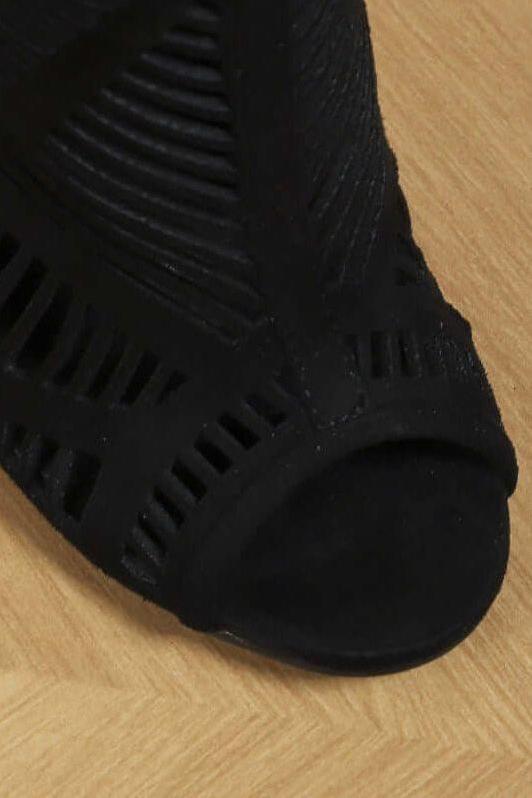 Heidi-Mode | Runde Offene Zehen Laser Hohle Vielseitige Sandalen