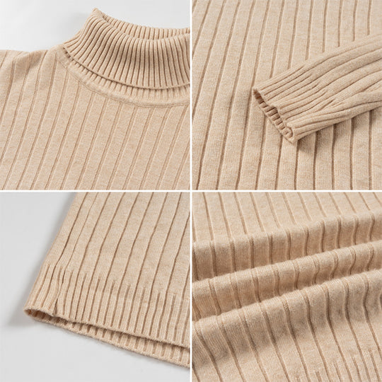 Herren Strickpullover mit Stehkragen Heidi-Mode