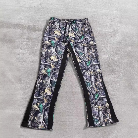 Herren Freizeithose mit innovativem Camouflage-Muster und elastischem Bund Heidi-Mode