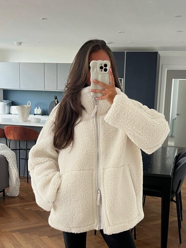 Damen Oversized Fleecejacke Heidi-Mode