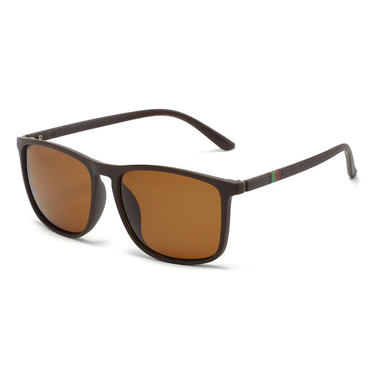 Heidi Mode | UV-Schutz quadratische polarisierte Sonnenbrille mit großem Rahmen