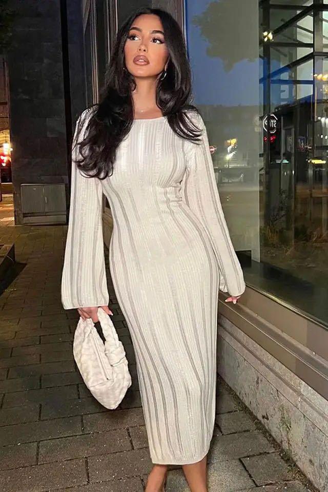 Heidi-Mode | Rundhals Hohstrick Pulloverkleid