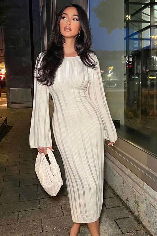 Heidi-Mode | Rundhals Hohstrick Pulloverkleid