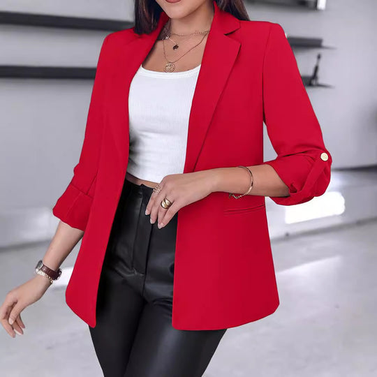 Damen Eleganter Blazer mit modischem Schnitt und praktischen Details Heidi-Mode
