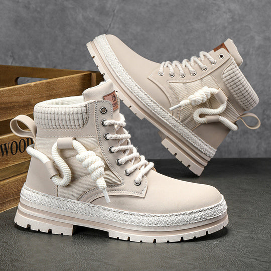 Damen modische und bequeme Winterstiefel mit hohem Kragen und rutschfester Sohle Heidi-Mode