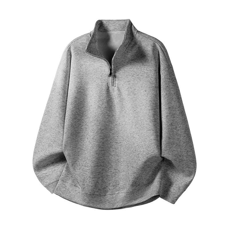 Damen Oversized Fleecepullover mit halb offenem Kragen Heidi-Mode