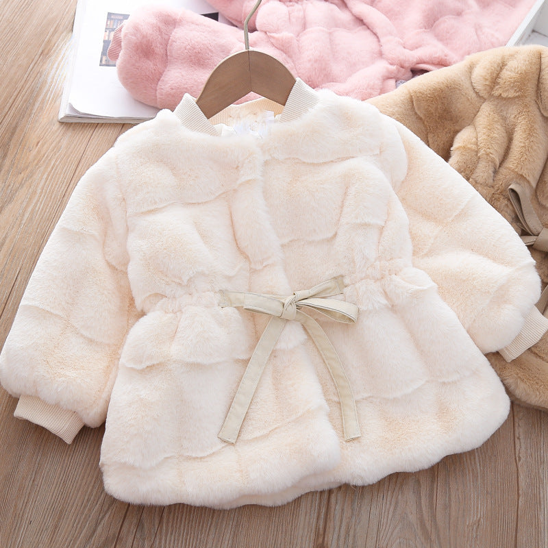 Damen kuschelige, gepolsterte Jacke mit Taillengürtel Heidi-Mode