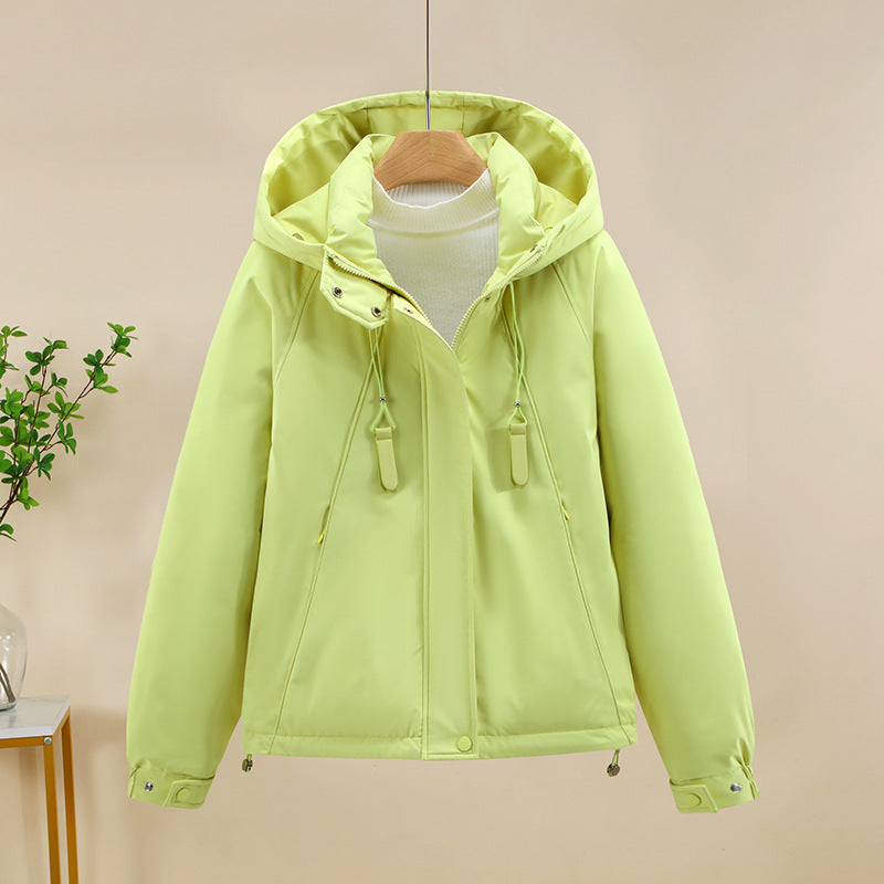 Damen Funktionale Softshelljacke mit verstellbarer Kapuze und hochwertigen Reißverschlüssen Heidi-Mode