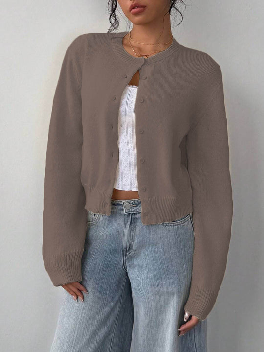 Damen Strickjacke im Oversized-Stil Heidi-Mode