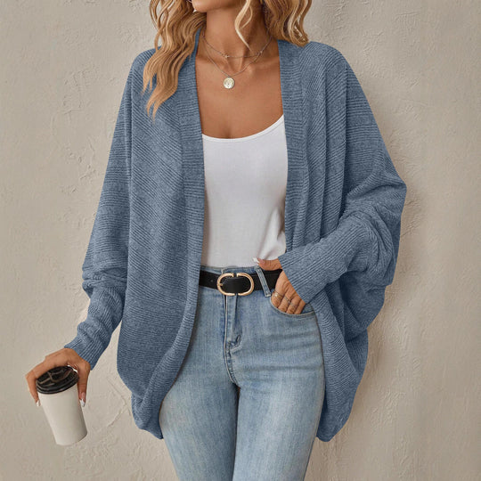 Damen Oversized Strickjacke mit lässigen Ärmeln Heidi-Mode
