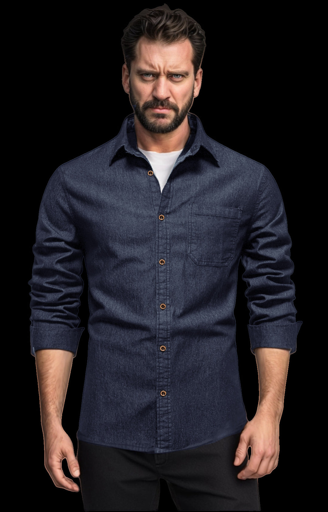 Herren Denim Hemd Heidi-Mode