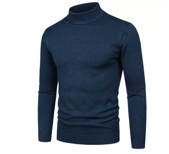 Herren Pullover mit hohem Kragen Heidi-Mode