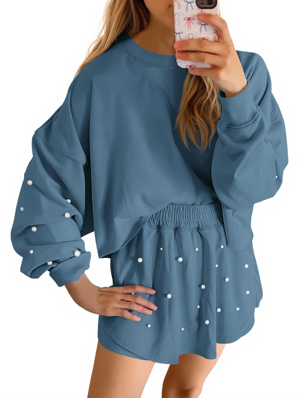 Damen Sportliches Sweatshirt- und Rock-Set Heidi-Mode