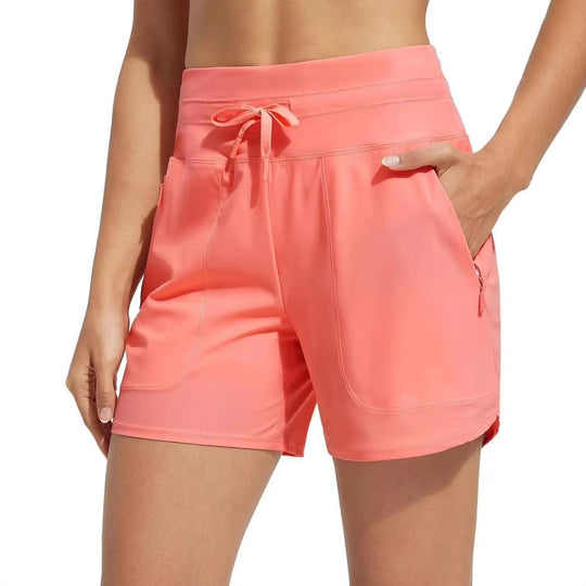 Damen Performance aktive Shorts mit integriertem Boxershorts-Futter Heidi-Mode
