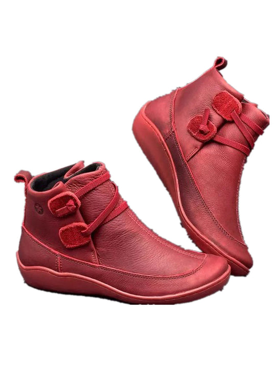 Damen Halbleisten-Stiefel Heidi-Mode
