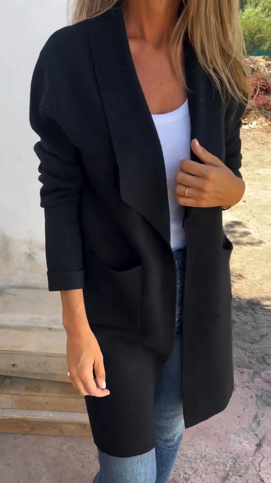 Damen eleganter Cardigan mit weichem Material und lässigem Schnitt Heidi-Mode