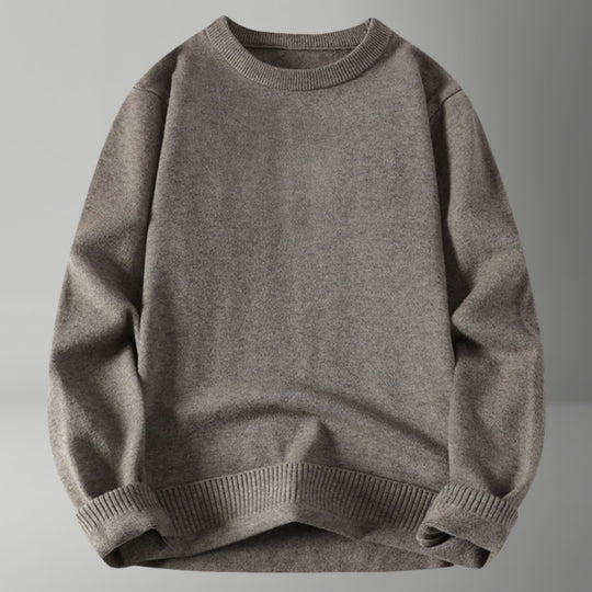 Damen bequemer und eleganter Rundhalsausschnitt Pullover Heidi-Mode