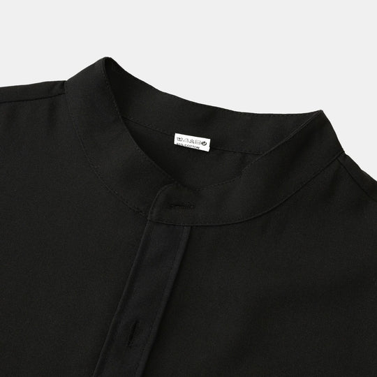 Herren Langarmhemd mit modernem steifen Kragen und praktischen Taschen Heidi-Mode