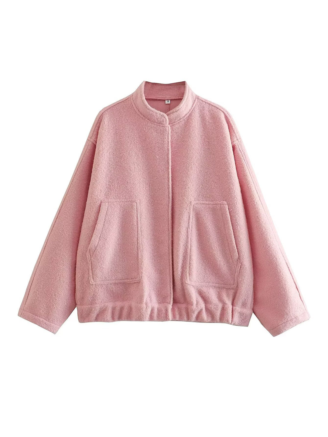 Damen Übergangsjacke mit modernem Stoffmix und praktischen Taschen Heidi-Mode