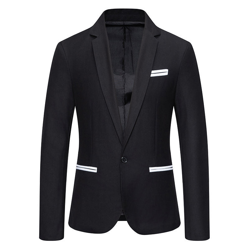 Herren Eleganter Blazer mit kontrastierenden Details Heidi-Mode