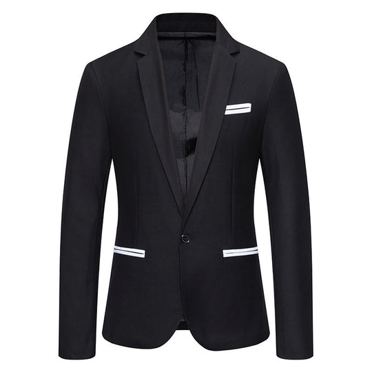 Herren Eleganter Blazer mit kontrastierenden Details Heidi-Mode
