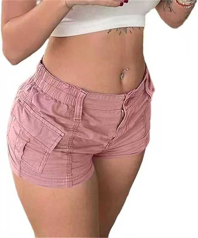 Damen Cargo-Shorts mit praktischen Taschen und elastischem Bund Heidi-Mode