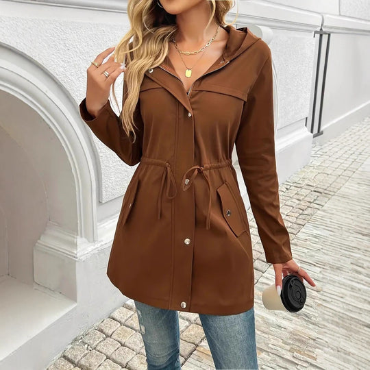 Damen Funktionsjacke mit verstellbarem Taillenzug und praktischen Taschen Heidi-Mode