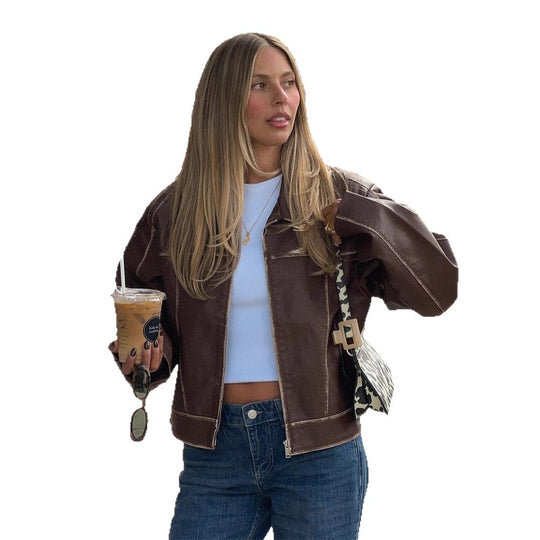 Damen Bikerjacke Heidi-Mode