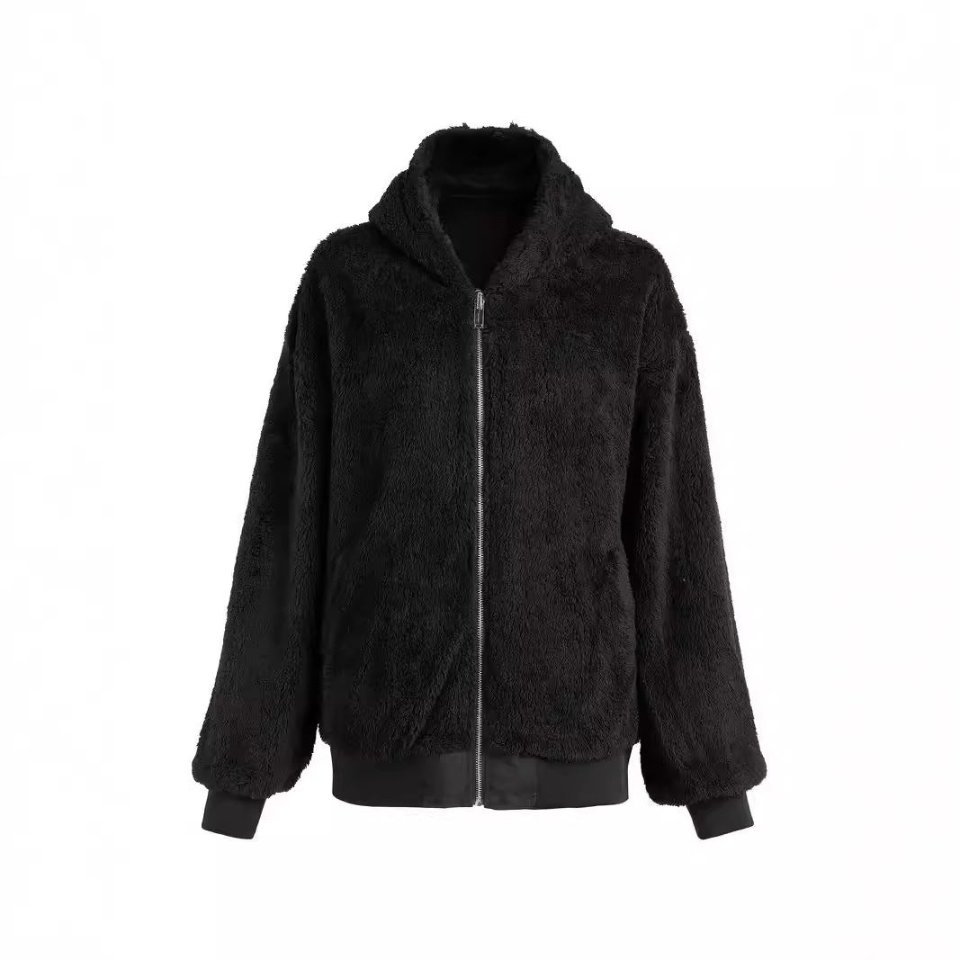 Damen Kuschelige Fleece-Jacke Heidi-Mode