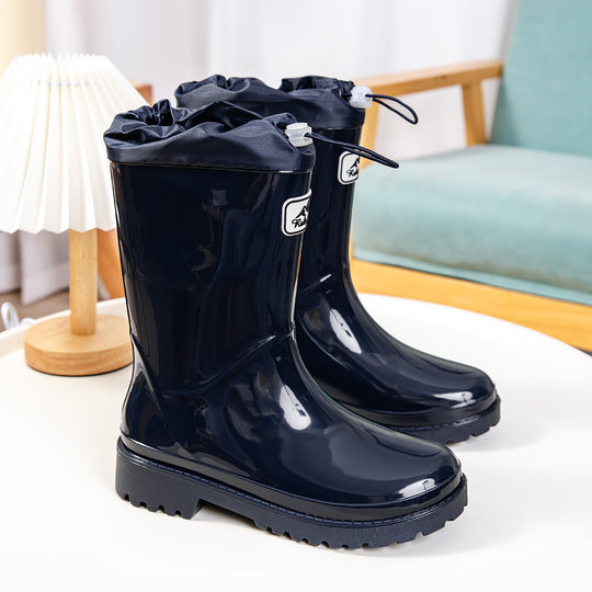 Damen Hochwertige und stylische Gummistiefel mit verstellbarem Schnürsystem Heidi-Mode