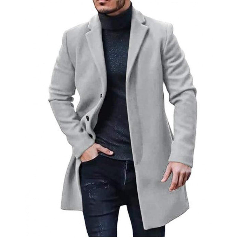 Herren eleganter Wintermantel mit modernem Schnitt Heidi-Mode