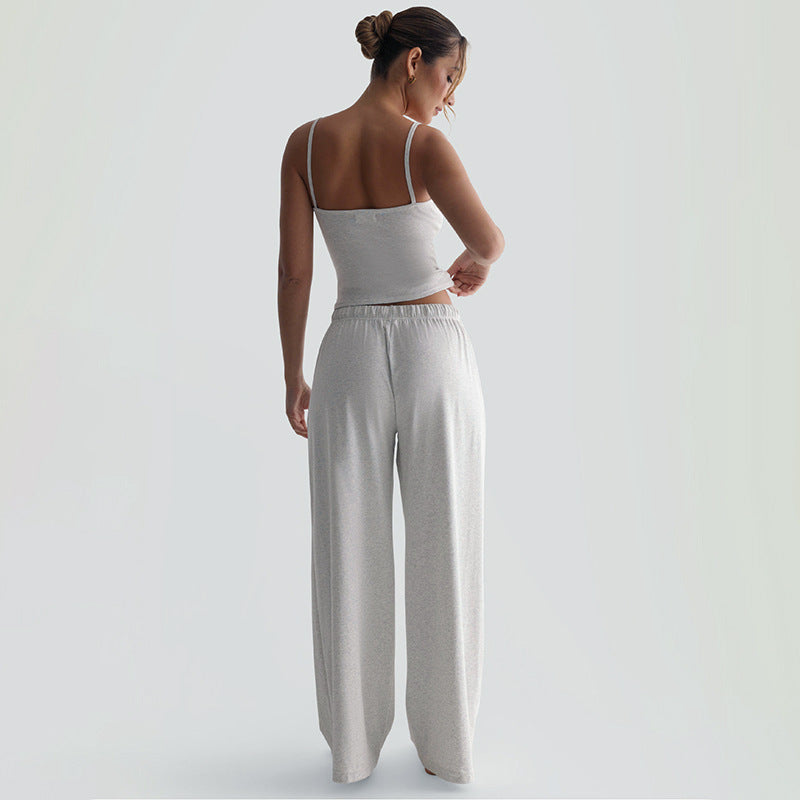 Damen Legere Lounge-Hose und Top Set Heidi-Mode