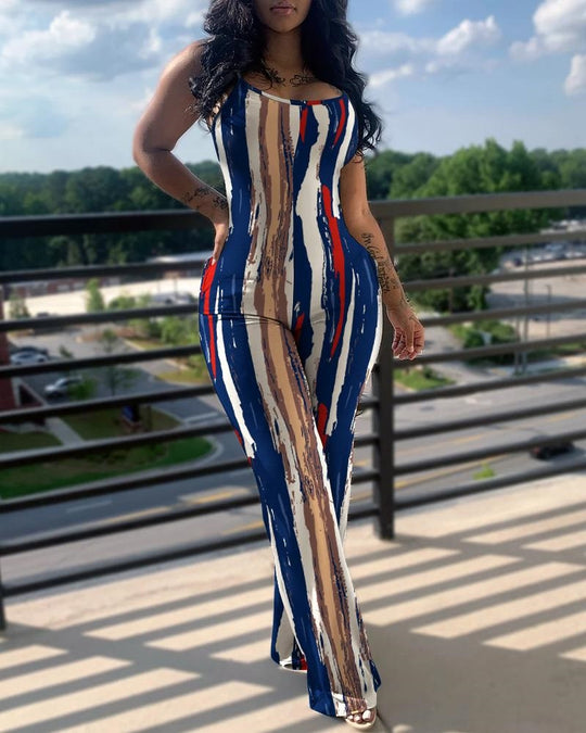 Damen Jumpsuit im modernen Streifenlook Heidi-Mode