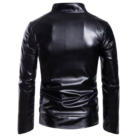 Herren stylische gesteppte Lederjacke Heidi-Mode