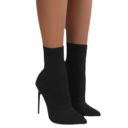 Damen High Heels mit enganliegendem Stricksohlen-Design Heidi-Mode