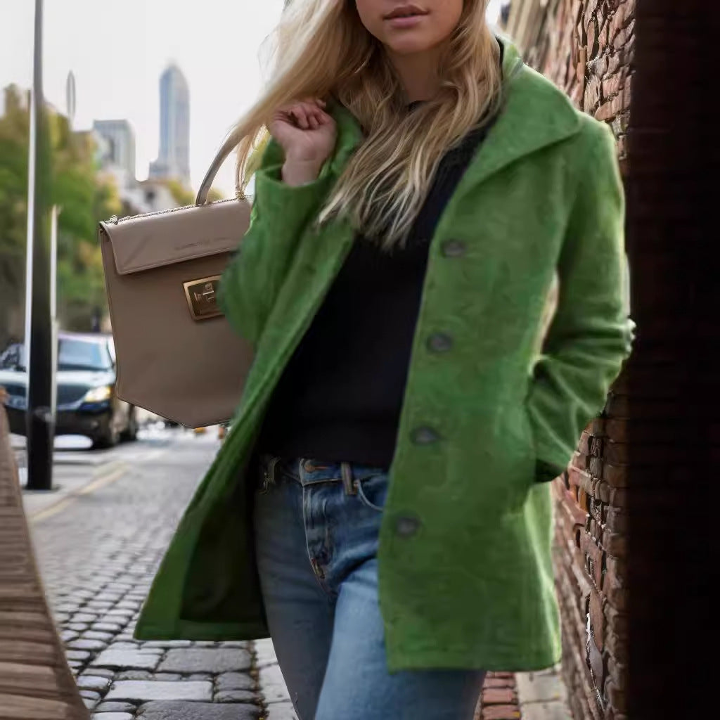 Damen trendiger Oversized-Mantel Heidi-Mode