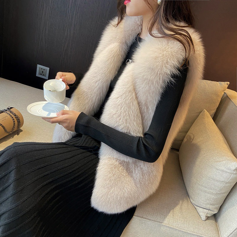 Damen Weste aus luxuriös flauschigem Kunstpelz Heidi-Mode