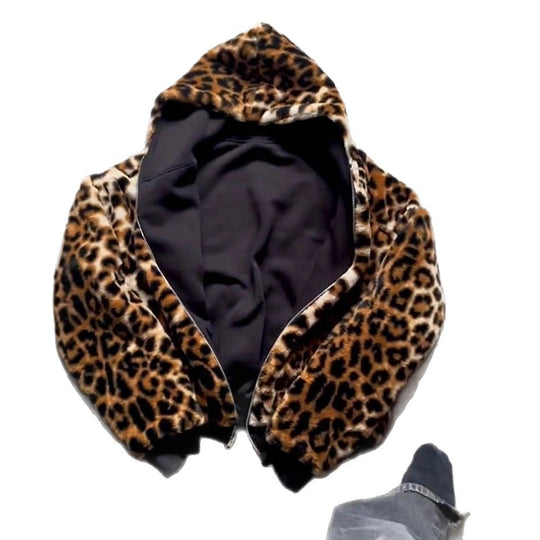 Damen Hoodie mit luxuriösem Kunstfellfutter Heidi-Mode