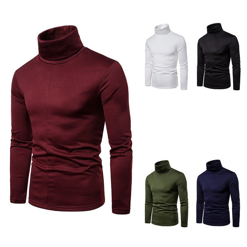 Herren Rollkragenpullover aus weichem Strickmaterial Heidi-Mode
