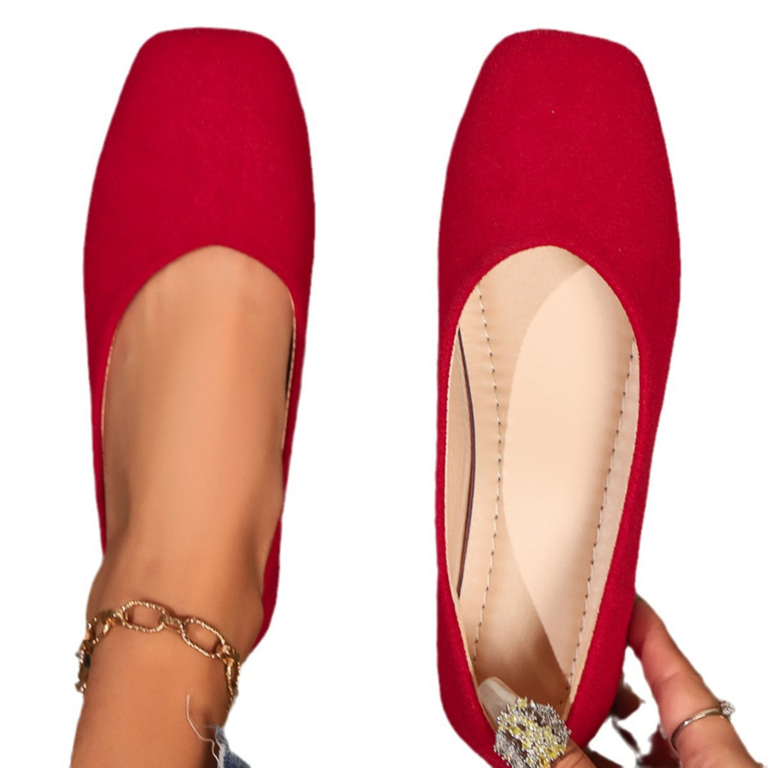 Damen Ballerinas im eleganten und minimalistischen Design mit anatomischer Fußbettung Heidi-Mode