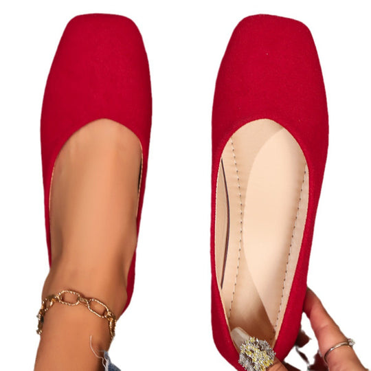 Damen Ballerinas im eleganten und minimalistischen Design mit anatomischer Fußbettung Heidi-Mode