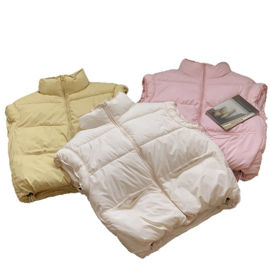 Damen Wattierte Freizeitweste mit hochabschließendem Kragen und praktischen Eingrifftaschen Heidi-Mode