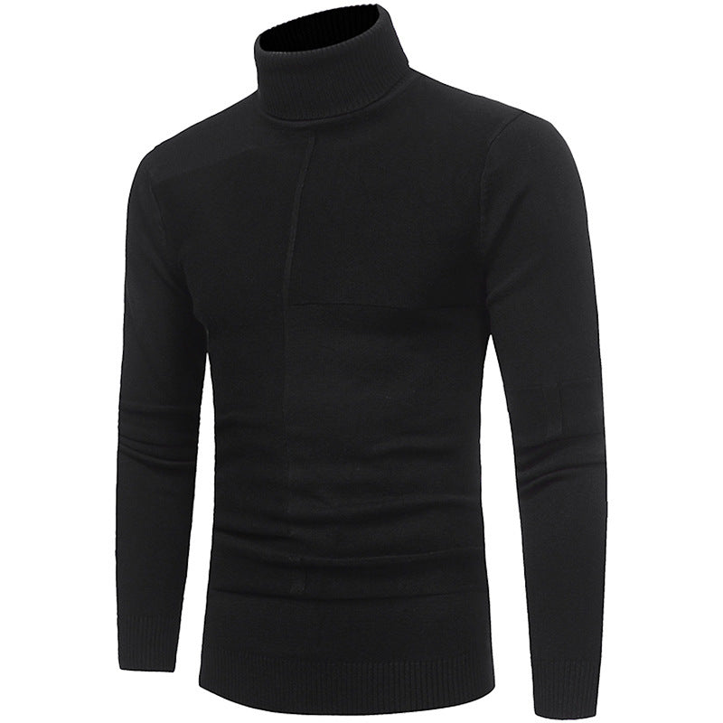 Herren Hochwertiger Rollkragenpullover aus weichem Strick Heidi-Mode