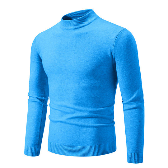 Herren modischer Rollkragenpullover aus feiner Strickqualität Heidi-Mode