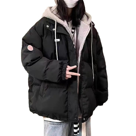 Damen gesteppte Winterjacke mit wärmendem Fleece-Innenfutter und praktischem Kapuzenkragen Heidi-Mode