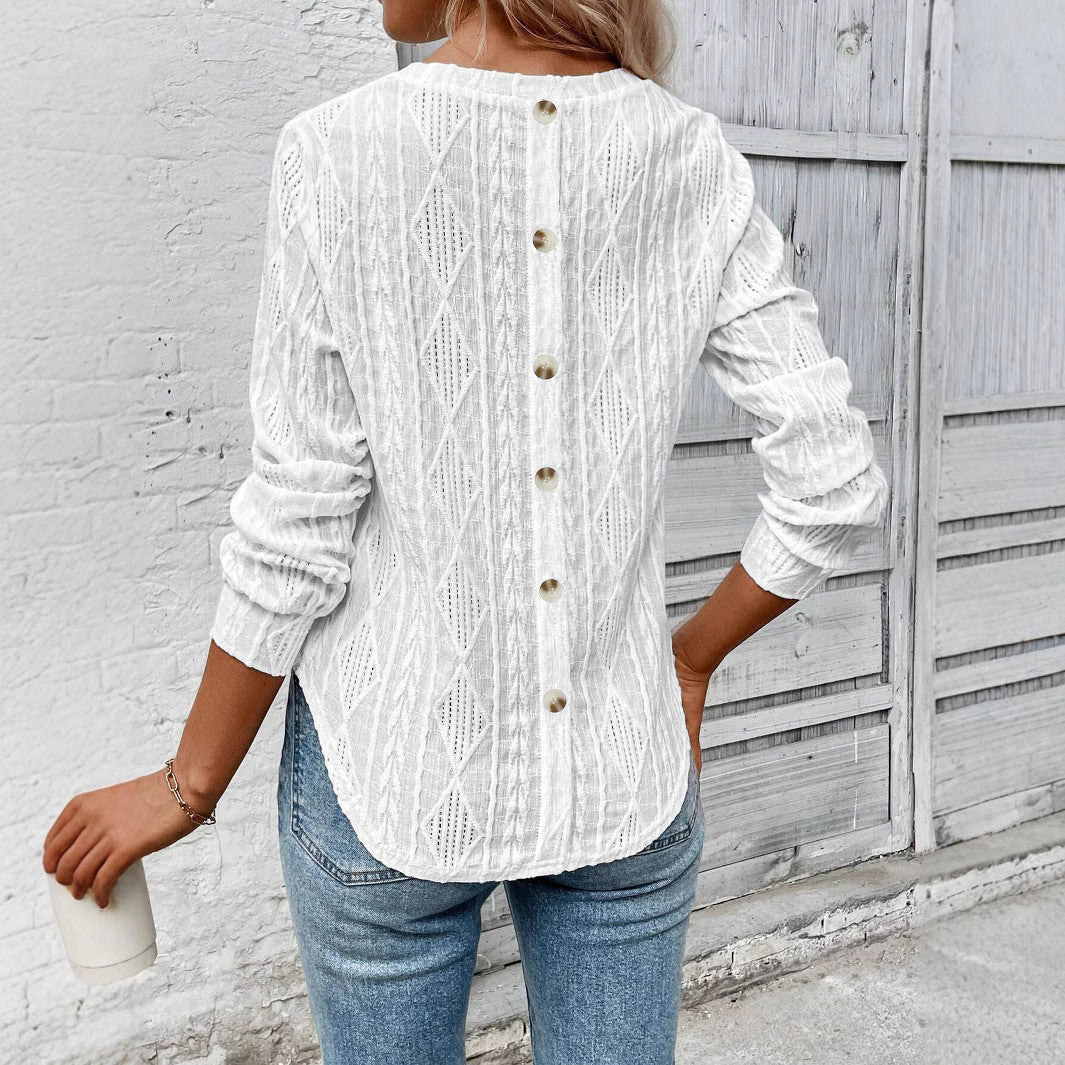 Damen Strickpullover mit strukturiertem Design Heidi-Mode